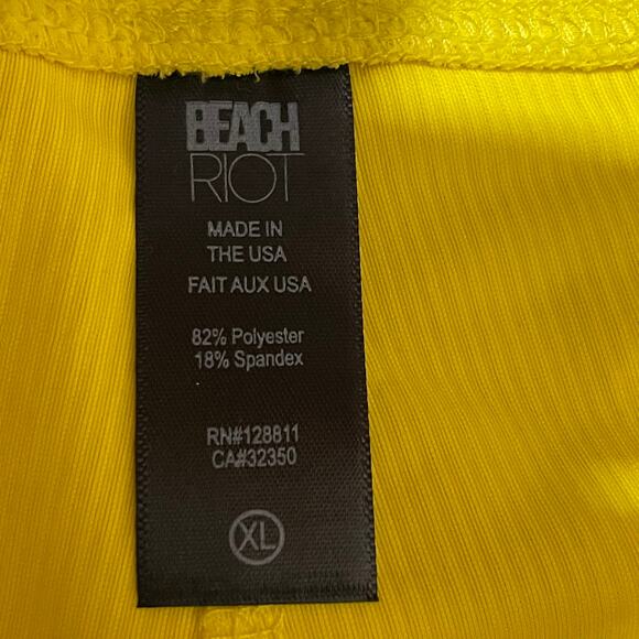 NWOT Beach Riot Sport Workout Set - Yellow - XL - Picture 11 of 16